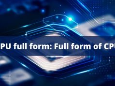 CPU full form: Full form of CPU CPU full form